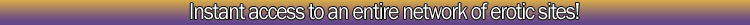 Instant access to an entire network of erotic sites