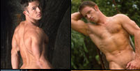 Naked men with muscles